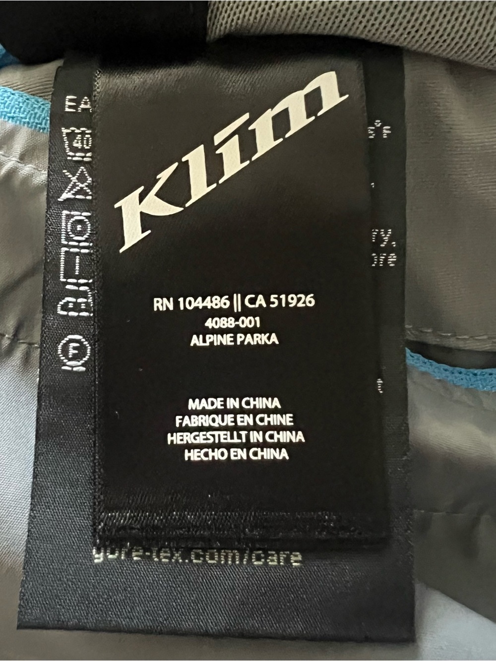 Klim Alpine Parka Ladies Med Womens Jacket Gore-Tex Reflective Snowmobile Winter - Picture 11 of 12